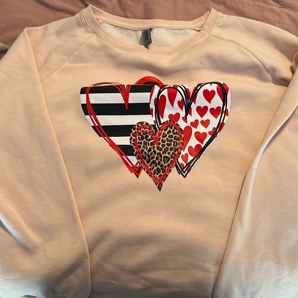 Valentines sweatshirt size XL